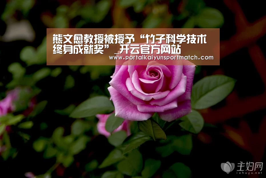 熊文愈教授被授予“竹子科学技术终身成就奖”_开云官方网站(图3) 开云体育官方入口